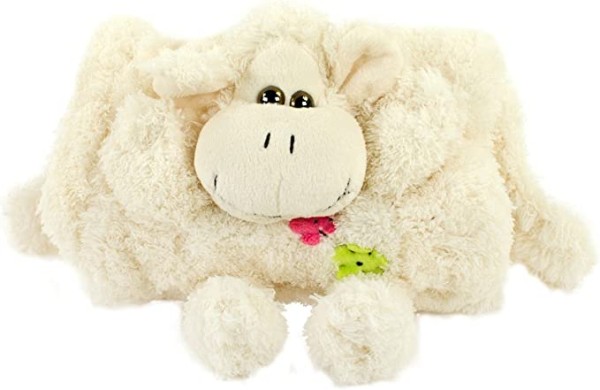 Inware 6257 - Muff Schaf, für Kinder, weich und kuschelig, creme