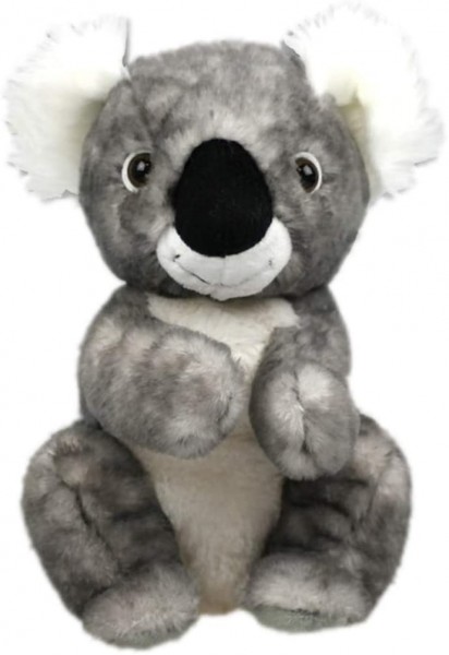 Inware 6446 - Kuscheltier Koala Bär Noldi, grau/meliert, sitzend, 21 cm