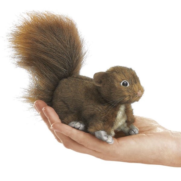 Folkmanis 2735 Mini Eichhörnchen rot Mini Red Squirrel Fingerpuppe