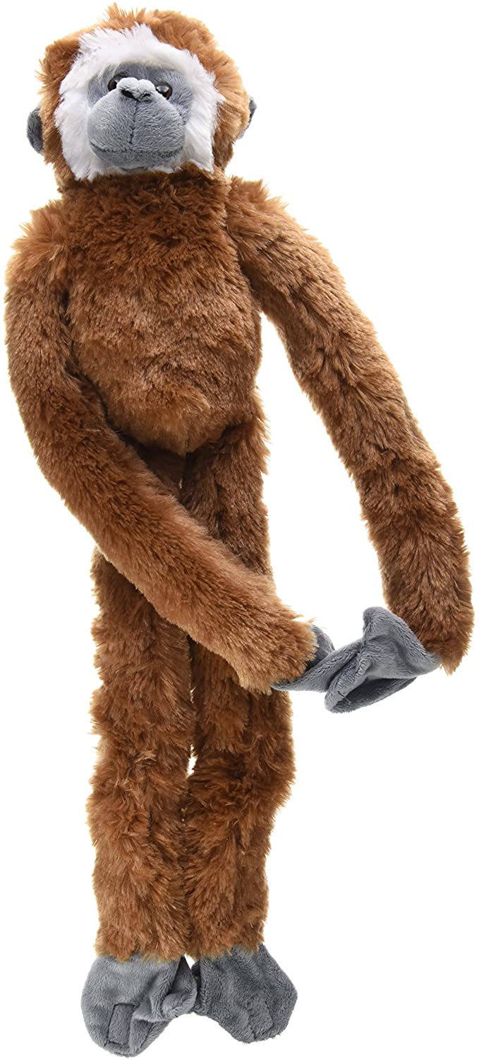 WILD REPUBLIC Kapuzineraffe Plüschtier – Hängend, Mit Klettverschluss-Händen, Umweltfreundlich Gefüllt – Kuscheliges Spielzeug & Deko