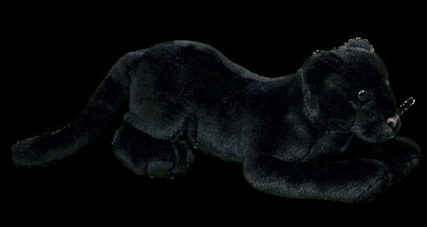 Förster Stofftiere 7420 großer Panther 35 cm lang Raubkatze Plüschtier